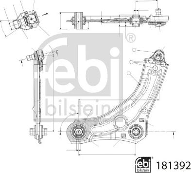 Febi Bilstein 181392 - Rameno zavesenia kolies parts5.com