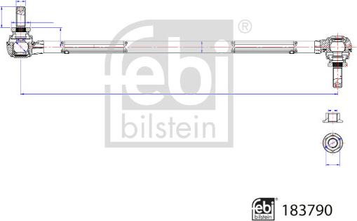 Febi Bilstein 183790 - Šipka / potporanj, stabilizator parts5.com