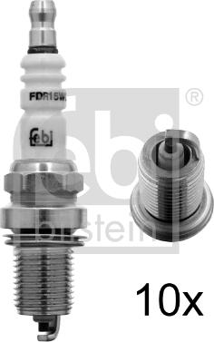 Febi Bilstein 13432 - Spark Plug parts5.com