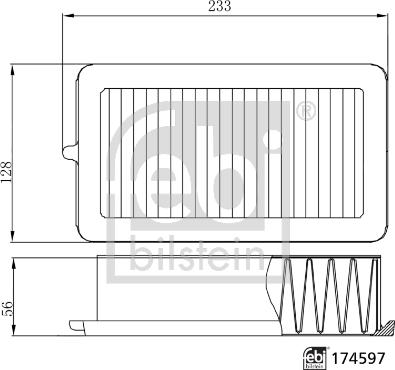 Febi Bilstein 174597 - Filtro de aire parts5.com