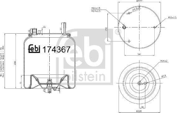 Febi Bilstein 174367 - Маншон, въздушно окачване parts5.com