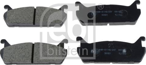 Febi Bilstein 170269 - Juego de pastillas de freno parts5.com