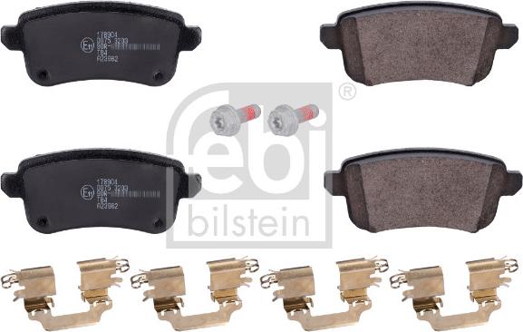 Febi Bilstein 178904 - Тормозные колодки, дисковые, комплект parts5.com