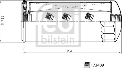 Febi Bilstein 173489 - Olajszűrő parts5.com