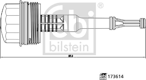 Febi Bilstein 173614 - Cap, oil filter housing parts5.com