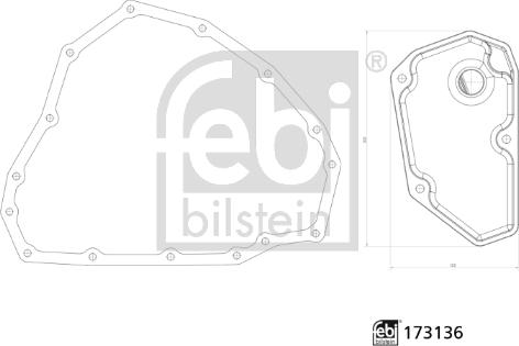 Febi Bilstein 173136 - Filtro hidráulico, transmisión automática parts5.com