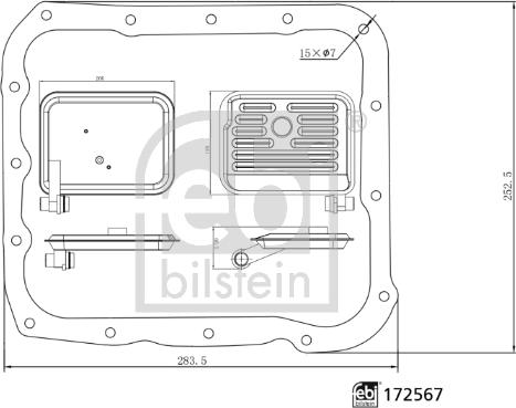 Febi Bilstein 172567 - Hidrolik filtre, otomatik şanzıman parts5.com