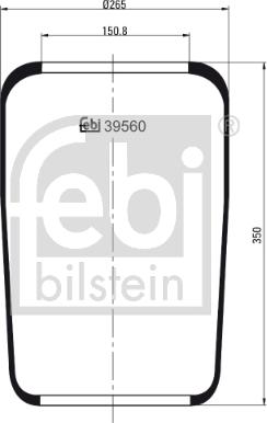 Febi Bilstein 39560 - Fuelle, suspensión neumática parts5.com