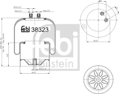 Febi Bilstein 38323 - Rugótömb, légrugózás parts5.com