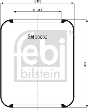 Febi Bilstein 20662 - Fuelle, suspensión neumática parts5.com