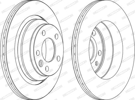 Ferodo DDF1698C - Disco de freno parts5.com