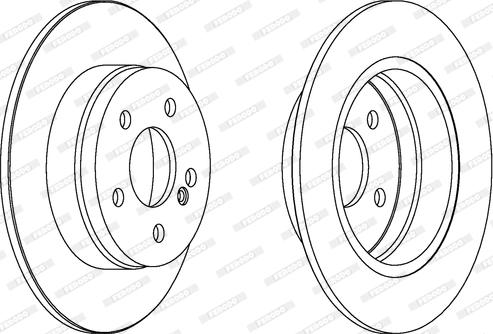 Ferodo DDF1689C - Brake Disc parts5.com