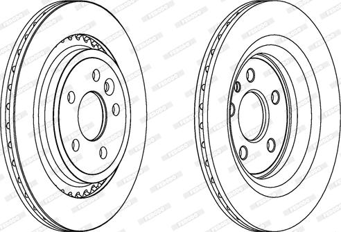 Ferodo DDF1681C - Disco de freno parts5.com