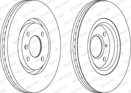 Ferodo DDF1152C - Zavorni kolut parts5.com