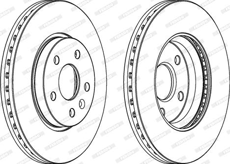 Ferodo DDF1869 - Disco de freno parts5.com