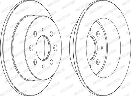 Ferodo DDF1358C - Disco de freno parts5.com