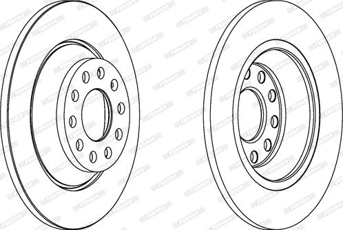 Ferodo DDF1307C - Brake Disc parts5.com