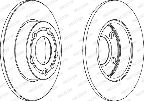 Ferodo DDF1233C - Δισκόπλακα parts5.com