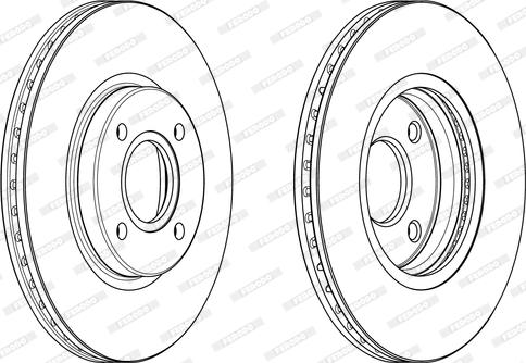 Ferodo DDF2461C - Disc frana parts5.com