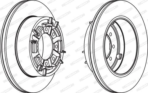 Ferodo FCR140A - Спирачен диск parts5.com