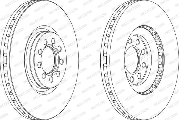 Ferodo FCR317A - Спирачен диск parts5.com