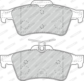 Ferodo FDB4935 - Piduriklotsi komplekt,ketaspidur parts5.com