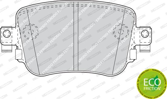 Ferodo FDB4485 - Комплект спирачно феродо, дискови спирачки parts5.com