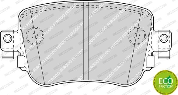 Ferodo FDB4485 - Комплект спирачно феродо, дискови спирачки parts5.com