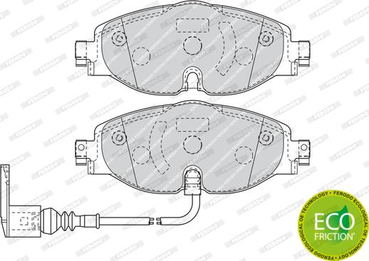 Ferodo FDB4433 - Bremsbelagsatz, Scheibenbremse parts5.com