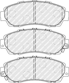 Ferodo FDB4161 - Sada brzdových destiček, kotoučová brzda parts5.com