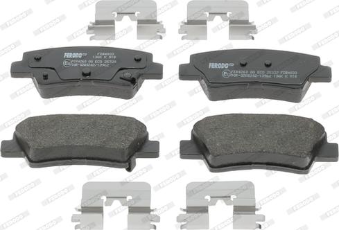 Ferodo FDB4833 - Set placute frana,frana disc parts5.com