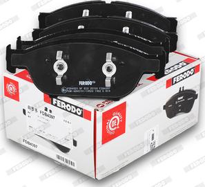 Ferodo FDB4397 - Комплект спирачно феродо, дискови спирачки parts5.com