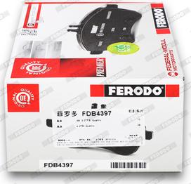 Ferodo FDB4397 - Комплект спирачно феродо, дискови спирачки parts5.com