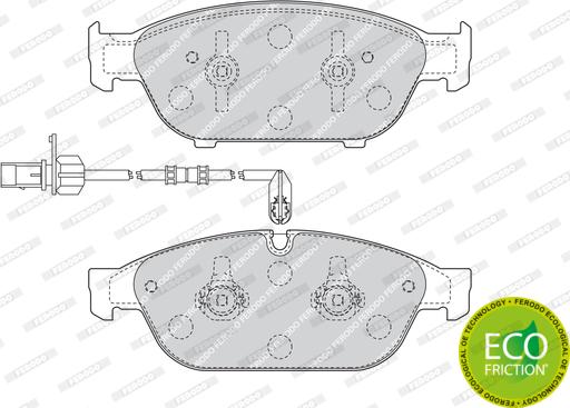 Ferodo FDB4397 - Комплект спирачно феродо, дискови спирачки parts5.com