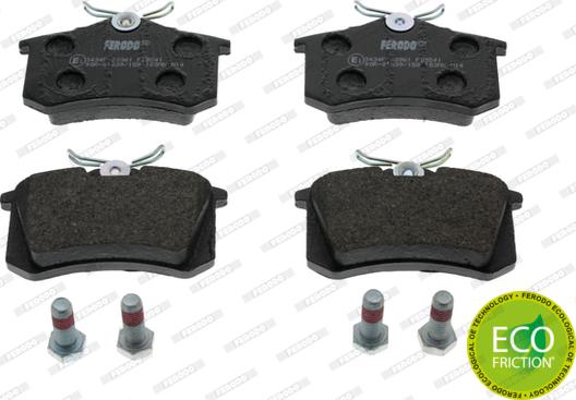 Ferodo FDB541 - Brake Pad Set, disc brake parts5.com