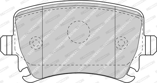 Ferodo FDB5107 - Brake Pad Set, disc brake parts5.com