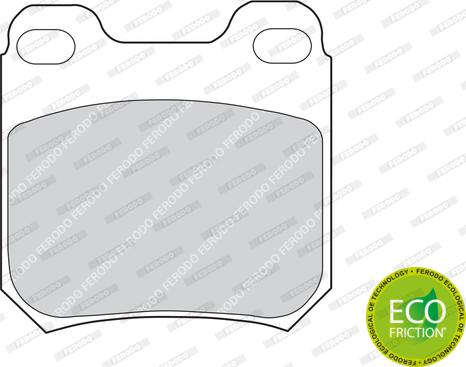 Ferodo FDB525 - Komplet kočnih obloga, disk kočnica parts5.com