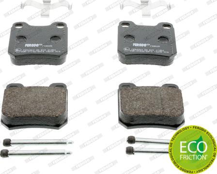 Ferodo FDB525 - Brake Pad Set, disc brake parts5.com