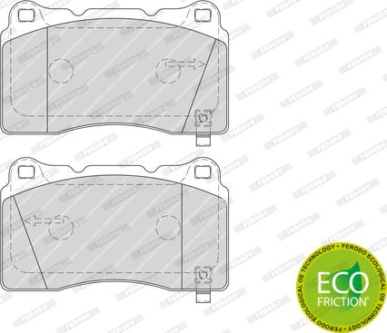 Ferodo FDB1968 - Brake Pad Set, disc brake parts5.com