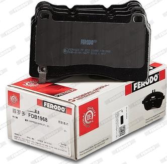 Ferodo FDB1968 - Brake Pad Set, disc brake parts5.com