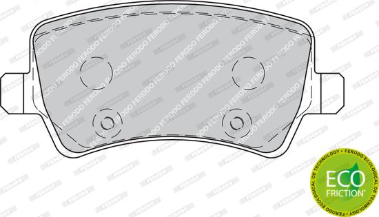 Ferodo FDB1918 - Set placute frana,frana disc parts5.com