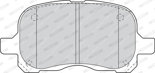 Ferodo FDB1458 - Тормозные колодки, дисковые, комплект parts5.com