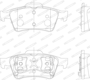 Ferodo FDB1540 - Fékbetétkészlet, tárcsafék parts5.com