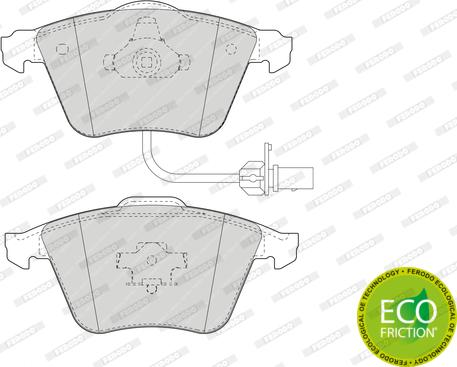 Ferodo FDB1629 - Set placute frana,frana disc parts5.com