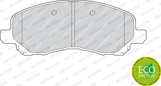 Ferodo FDB1621 - Fékbetétkészlet, tárcsafék parts5.com