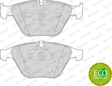 Ferodo FDB1628 - Set placute frana,frana disc parts5.com