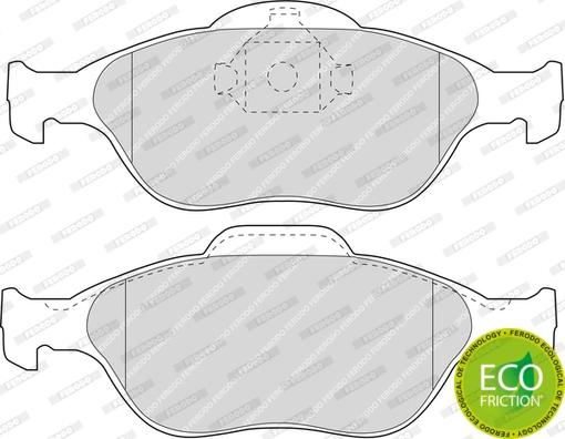 Ferodo FDB1394 - Brake Pad Set, disc brake parts5.com