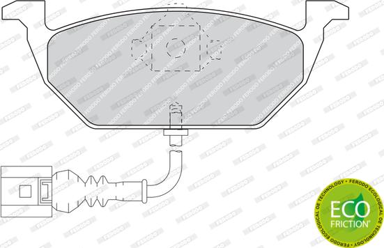 Ferodo FDB1398 - Sada brzdových destiček, kotoučová brzda parts5.com