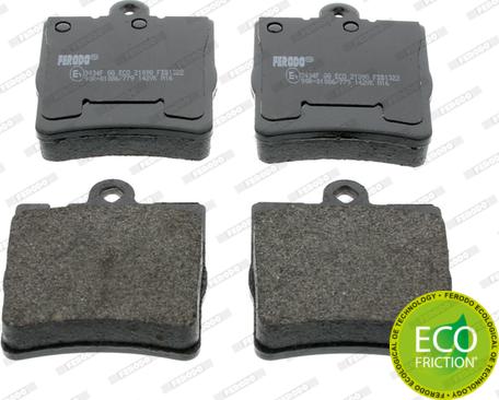 Ferodo FDB1322 - Brake Pad Set, disc brake parts5.com