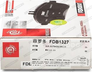 Ferodo FDB1327 - Kit de plaquettes de frein, frein à disque parts5.com